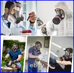 GQFOWE Gas Masks Survival Nuclear and Chemical, 2 Set One Size, Grey-2