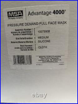 Gas MaskNewMSA Advantage 4000 Pressure Demand Full-Face Mask Size Medium