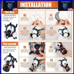 Gas Mask FM-10 CBRN withPremium NBC Filter Full Face Respirator Survival & Tact
