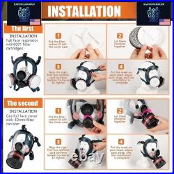 Gas Mask FM-10 CBRN withPremium NBC Filter Full Face Respirator Survival & Tact