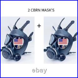 Gas Mask Face Respirator (2 CBRN Shields) Israeli Military Grade Survival & T