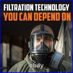 Gas Mask Filter Certified CBRN Filter for Full Face Respirator Mask, 40 mm