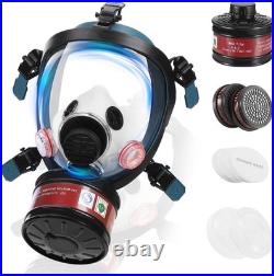 Gas Mask, Full Face Gas Masks Survival Nuclear with 40mm Activated Carbon Filter