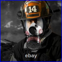 Gas Mask, Full Face Gas Masks Survival Nuclear with 40mm Activated Carbon Filter