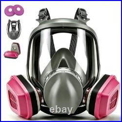 Gas Mask Full Face Respirator Mask with Filters Reusable Paint Mask Dust Mask