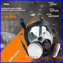 Gas Mask, Gas Masks Survival Nuclear and Chemical 40mm Activated Carbon Filter