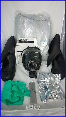 Gas Mask MSA Millennium PPE Kit CBRN MED Tyvek Pro-Tech Servus 18801 Boots
