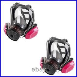 Gas Mask Respirator 2 Pack Full Face Gas Masks Survival Nuclear and Chemical Re
