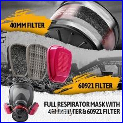 Gas Mask Respirator 2 Pack Full Face Gas Masks Survival Nuclear and Chemical Re