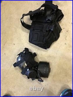 Gas Mask Respirator MSA 5073 Adjustable Size Made USA With Tactical Case