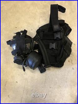 Gas Mask Respirator MSA 5073 Adjustable Size Made USA With Tactical Case