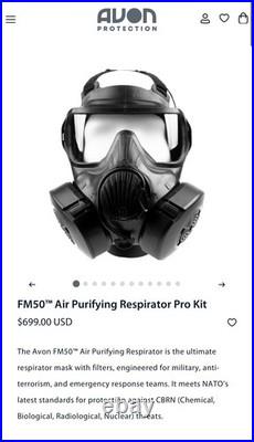 Gas Mask Respirator with Filters for Nuclear, Chemical, Asbestos, Paint, Dust