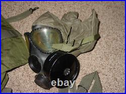 Gas Mask Survival Nuclear and Chemical, Full Face Respirator Mask with Case M