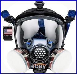 Gas Mask Survival Nuclear and Chemical Full Face Respirator Organic Vapor & Pa