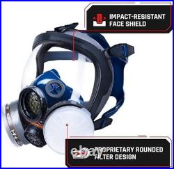 Gas Mask Survival Nuclear and Chemical Full Face Respirator Organic Vapor & Pa