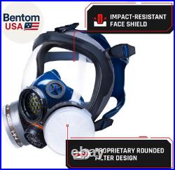 Gas Mask Survival Nuclear and Chemical Full Face Respirator Organic Vapor & Pa