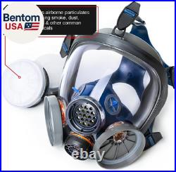 Gas Mask Survival Nuclear and Chemical Full Face Respirator Organic Vapor & Pa