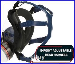 Gas Mask Survival Nuclear and Chemical Full Face Respirator Organic Vapor & Pa