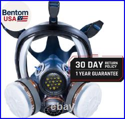 Gas Mask Survival Nuclear and Chemical Full Face Respirator Organic Vapor & Pa