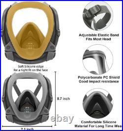 Gas Mask for Chemical, Full Face Respirator for Spray Paint