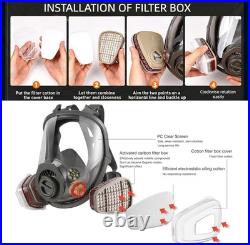 Gas Mask for Chemical, Full Face Respirator for Spray Paint