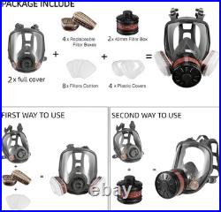 Gas Mask for Chemical, Full Face Respirator for Spray Paint