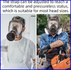 Gas Mask for Chemical, Full Face Respirator for Spray Paint