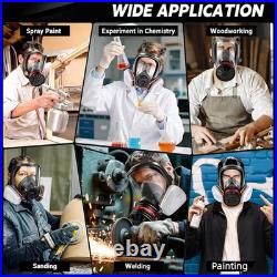Gas Mask for Chemical, Full Face Respirator for Spray Paint