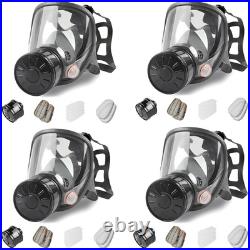 Gas Masks Survival Nuclear and Chemical 4Pack Full Face Gas Mask with 40mm