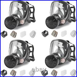 Gas Masks Survival Nuclear and Chemical 4Pack Full Face Gas Mask with 40mm