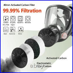 Gas Masks Survival Nuclear and Chemical 4Pack Full Face Gas Mask with 40mm