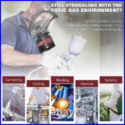 Gas Masks Survival Nuclear and Chemical, Full Face Respirator for Spray Paint