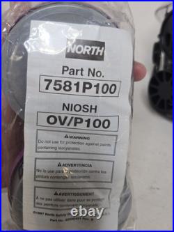 Gas mask Honeywell North 760008A Full Face Respirator Mask With 2 Filters New