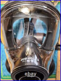 Gas mask SGE 400/3 M/L Brand New Mask With filter exp 2027 + bag/thigh rig MESTEL