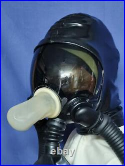 Gasmaske MSA, Respirator m. Visier, Latex Heavy Rubber Größe M modifiziert