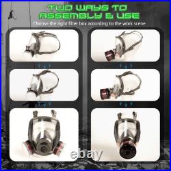 HANUU Gas Masks Survival Nuclear and Chemical, Gas Mask with 40mm Activated C