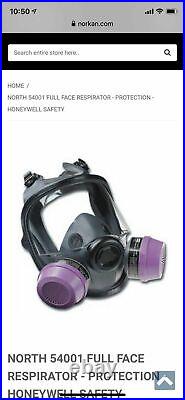 HONEYWELL 54001 N 5400 Series SMALL Full Face Respirator NEW OPEN BOX & FILTERS