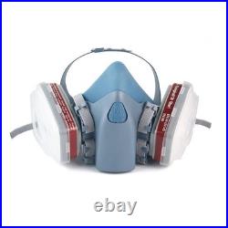 Half Face Respirator Painting Spraying Gas Mask For 7502 Silicone Safety Protect