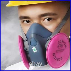Half Face Respirator Painting Spraying Gas Mask For 7502 Silicone Safety Protect