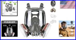 Half Facepiece Respirator with Goggle for Dust, Vapors, Painting, Sanding