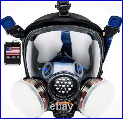 Heavy Duty Air Purifying Full Face Respirator Mask for Industrial Use PT-100