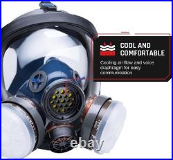 Heavy Duty Air Purifying Full Face Respirator Mask for Industrial Use PT-100