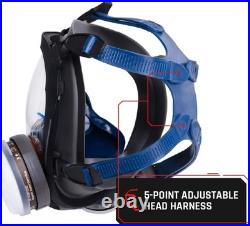 Heavy Duty Air Purifying Full Face Respirator Mask for Industrial Use PT-100