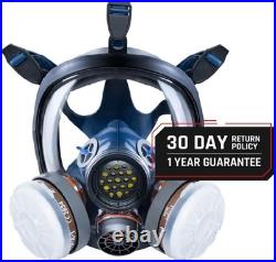 Heavy Duty Air Purifying Full Face Respirator Mask for Industrial Use PT-100