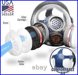 Heavy Duty Full Face Respirator Anti-Fog Lens & Reliable Chemical Protection