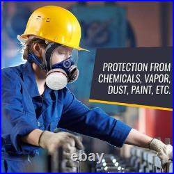 Heavy Duty Full Face Respirator Anti-Fog Lens & Reliable Chemical Protection