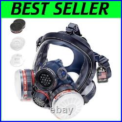 Heavy Duty Full Face Respirator with 2 Filter Cartridges