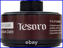 Heavy-Duty Full Face Respirator with Anti-Fog & 40mm Gas Filter Compatibility