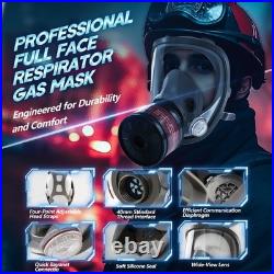 High-Efficiency PAPR Respirator with 3 Filters for Welding & Chemical Use