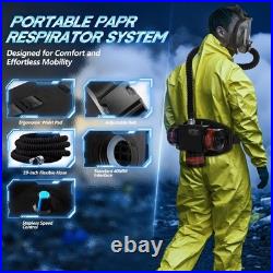 High-Efficiency PAPR Respirator with 3 Filters for Welding & Chemical Use